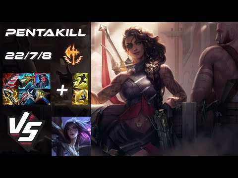 BOTTOM Samira vs Kai'Sa [PENTAKILL] - EU Grandmaster Patch 25.24