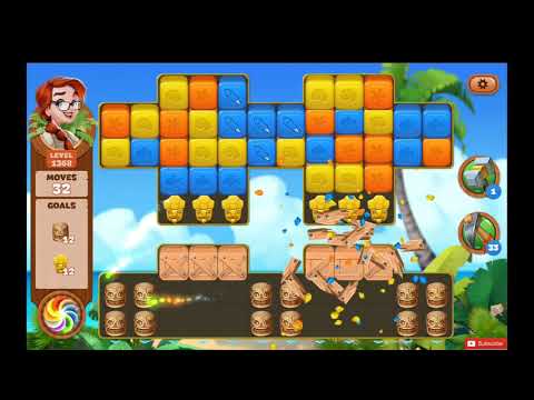 Lost Island Blast Adventure Level 1368 NO BOOSTERS - A S GAMING ✔