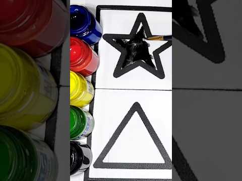 BLACK STAR ⭐⭐ #drawing #kids #kidsart #toddlers #english