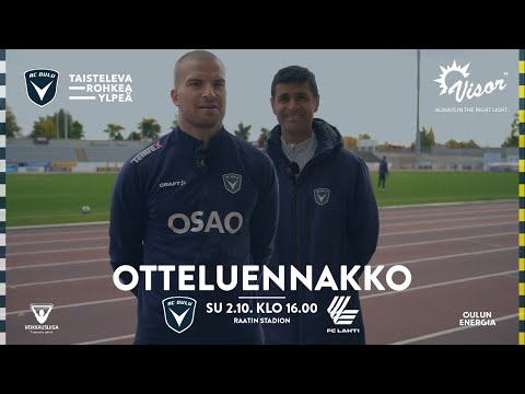 ACOTV: Visor otteluennakko AC Oulu -  FC Lahti 2.10.2022 (Veikkausliiga)