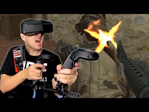 Most Immersive Way To Play VR First Person Shooters In 2019: Forcetube, Cybershoes and Pimax 5k Plus