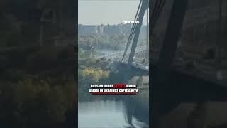 SEE IT: Russian drone strikes MAJOR bridge in Ukrainian capital