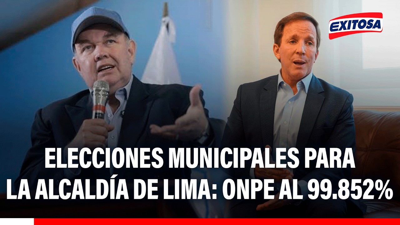 🔴🔵 Según resultados oficiales, Renovación Popular tiene 27.684% mientras Francis Allison 26.800%