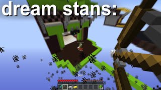 what Dream STANS see when Dream plays Bedwars