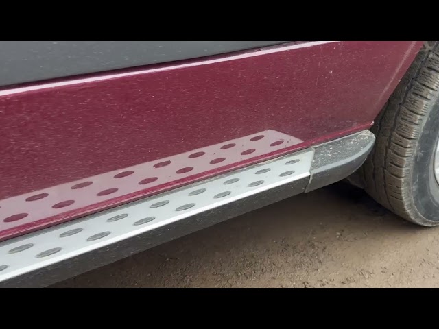 Volkswagen Crafter 2006-2016 рр. Бокові пороги DOT-Line (2 шт., Алюм.) Video 1