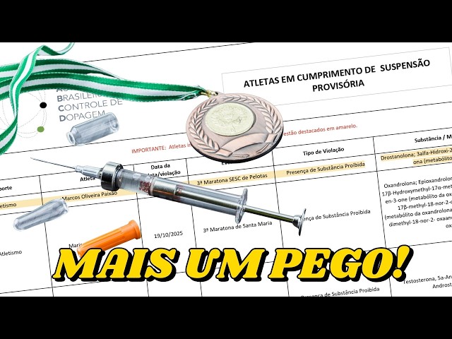 FOI PEGO no DOPING o SEGUNDO COLOCADO da MARATONA de PELOTAS