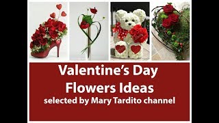 Valentines Floral Arrangement Ideas - Best Valentine's Day Decor - Valentines Day Ideas