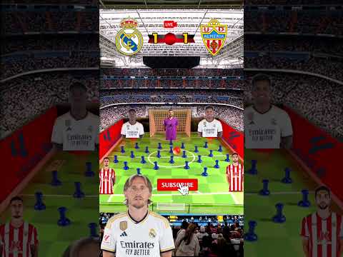REAL MADRID vs ALMERIA | LA LIGA HIGHLIGHTS | MARBLE FOOTBALL |01/21/24| #espn #asmr