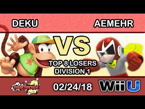 Breakthrough 2 - DyS | Deku (Diddy) Vs. Kh | AEMehr (Mii Gunnner) Top 8 Losers Side - Smash 4