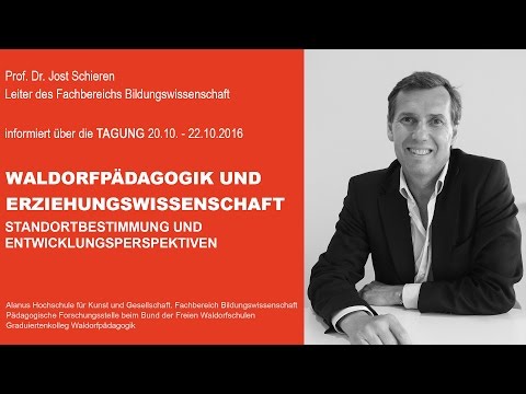 Jost Schieren informiert über die Tagung Waldorfpädagogik und Erziehungswissenschaft