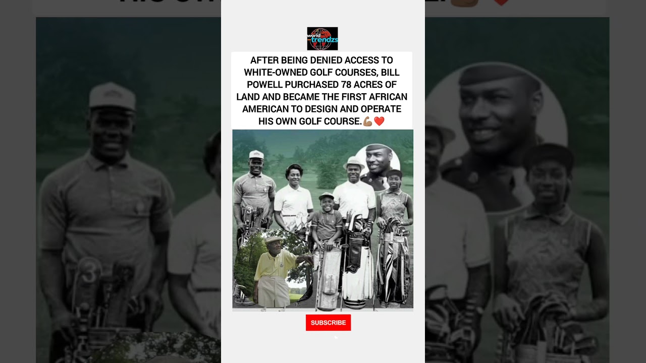 AFTER BEING DENIED ACCESS TO WHITE-OWNED GOLF COURSES, HE OPERATED HIS OWN GOLF COURSE.💪🏽 #strongman