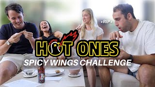 HOT ONES SPICY WINGS CHALLENGE 🔥💀