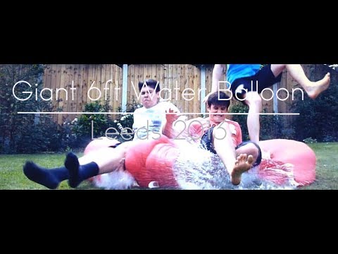 Giant 6ft Water Balloon - SLOW MOTION GOPRO
