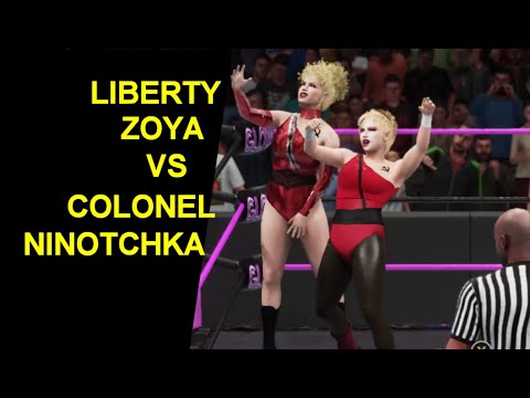GLOW 1985 Col Ninotchka vs Liberty Zoya - Knockout Match