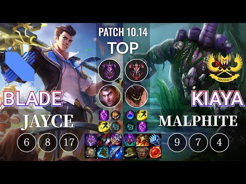 DRX Blade Jayce vs GAM Kiaya Malphite Top - KR Patch 10.14