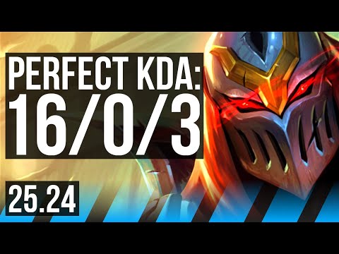 ZED vs SYNDRA (MID) | Perfect KDA: 16/0/3 | EUW Master | 25.24