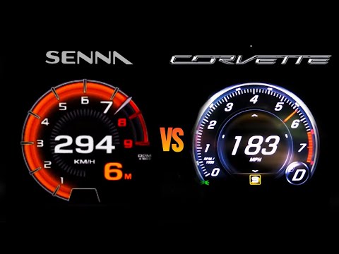 Mclaren Senna vs Corvette ZR1 Acceleratiion Race