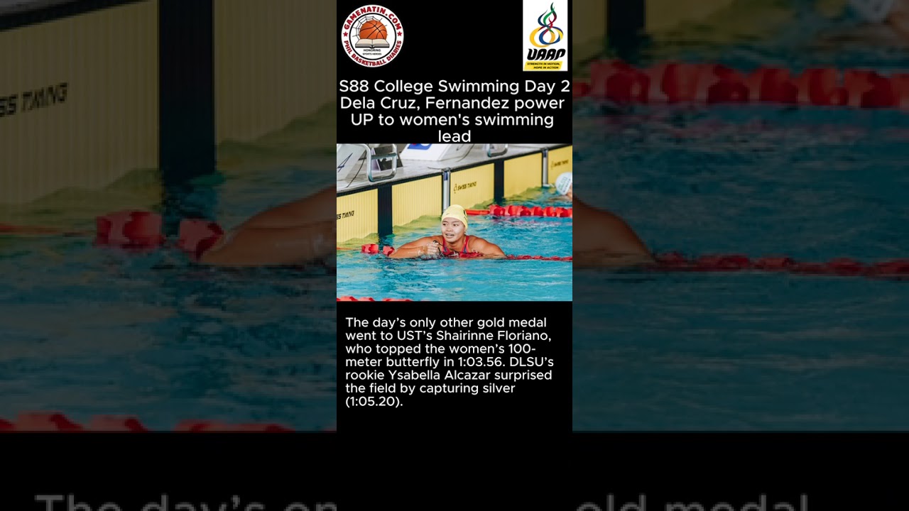 UAAP College Swimming: Thanya dela Cruz, Quendy Fernandez power UP in day 2