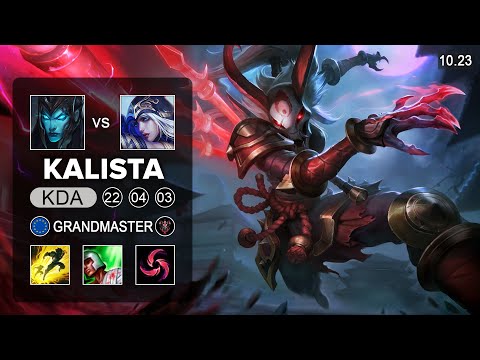 Kalista vs Ashe Bot - EUW Grandmaster Patch 10.23