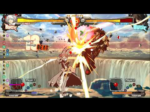 Guilty Gear Xrd Rev2 - Elphelt - Corner 2 Corner 50 meter combo