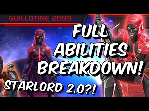 Guillotine 2099 Full Abilities Breakdown! - Star-Lord 2.0 /w Utility? - Marvel Contest of Champions