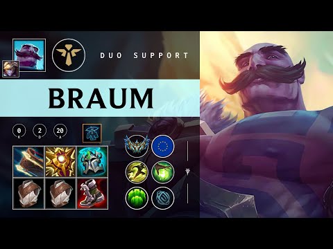 Braum Support vs Alistar - EUW Challenger Patch 26.01
