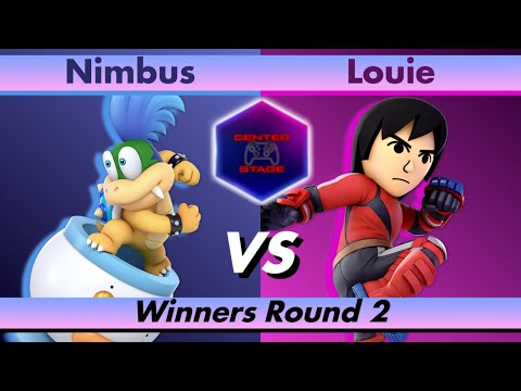 Center Stage #57 - Nimbus (Bowser Jr) vs Louie (Brawler) - Super Smash Bros Ultimate SSBU