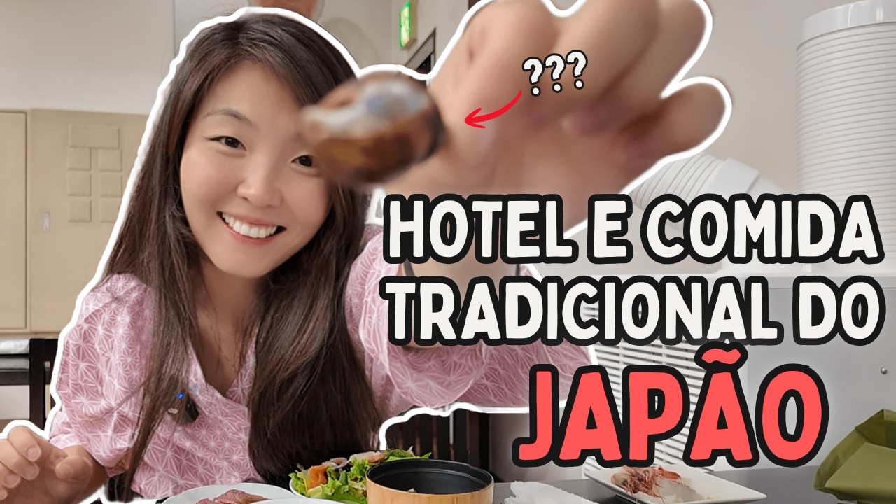 Tour pelo HOTEL TRADICIONAL no JAPÃO - Siri, Sashimi, Tempurá, Natto a vontade