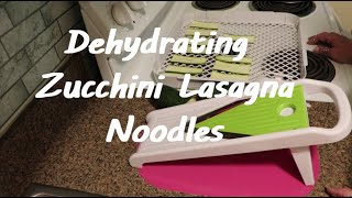 Dehydrating Zuchinni (for lasagna noodles)