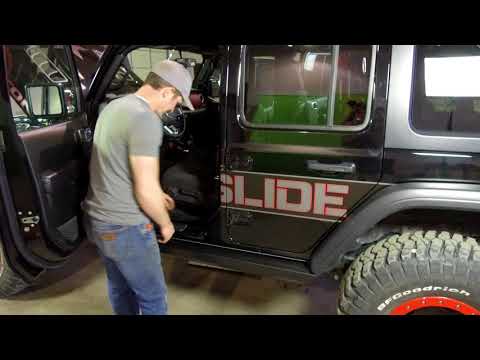 Step Sliders Product Installation from Rock Slide Engineering for the 2018 Jeep Wrangler JL