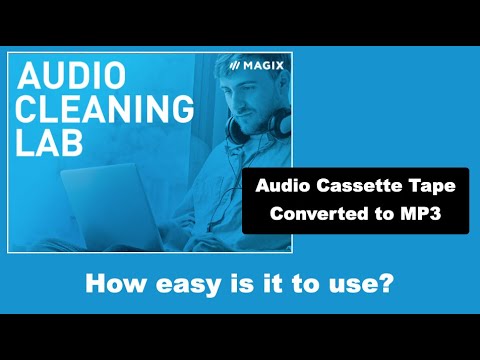 Audio Cassette tape converted to MP3 using Magix Audio Cleaning Lab.