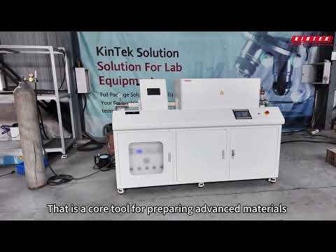 Inclined Rotary Plasma Enhanced Chemical Vapor Deposition PECVD Equipment Tube Furnace Machine