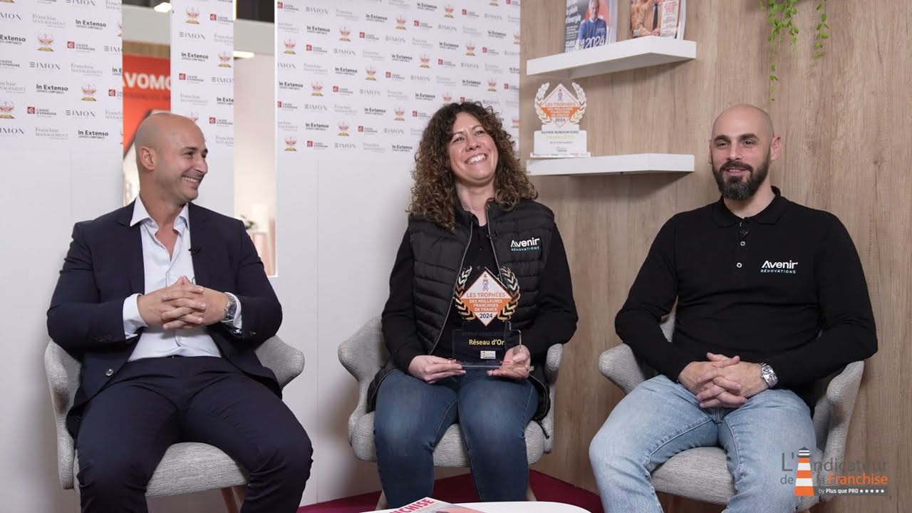 TM2F 2024 Réseaux d&rsquo;Or de 51 à 100 Franchisés « Meilleure Franchise de France » Avenir Rénovations