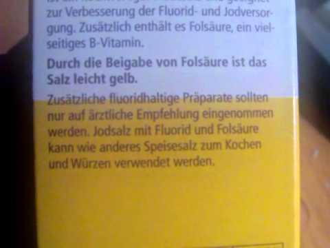 Jodsalz, Fluorid, Folsäure