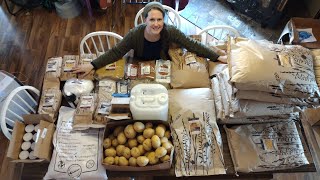 Large Family Bulk Food Haul ~ Azure Standard Quarterly Order