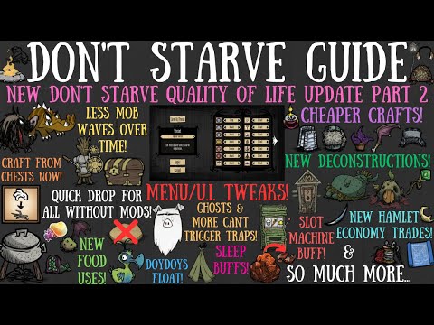 NEW MAJOR Don't Starve Quality of Life Update #2! Crafting Changes, World Setting Tweaks & More!