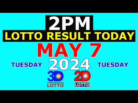 Lotto Result Today 2pm May 7 2024 (PCSO)