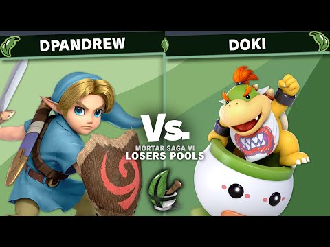 Mortar Saga VI - DpAndrew (Young Link) Vs Doki (Bowser Jr.) - Losers Pools