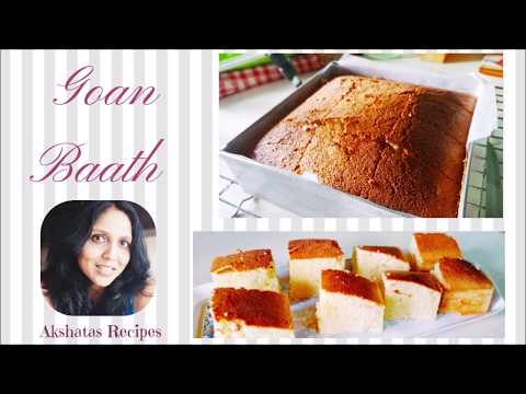 Baath |Goan coconut christmas cake|step by step explanation@akshatasrecipes#baath#goan#batika#cake