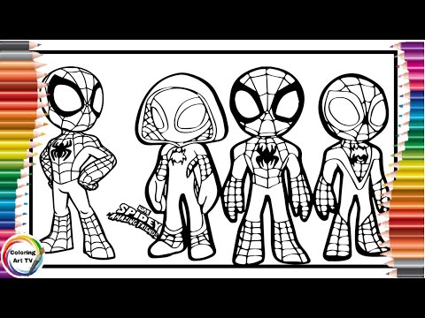 Spidey and His Friends Coloring Pages/Spidey Coloring/Rodsyk - Energy/Sergius/Horizon/COPYRIGHT FREE