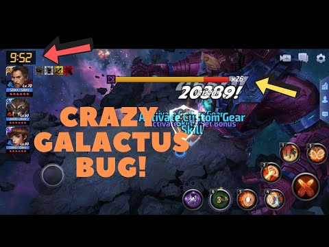 GALACTUS Giant Boss Raid (GBR) Crazy Bug! - Starting at 26 HP Bars - Marvel Future Fight