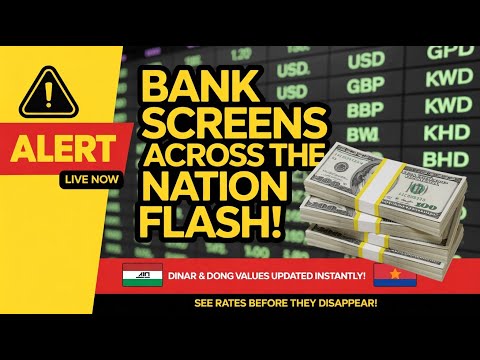 Bank Screens Flash New IQD & VND Rates ⚡🚨 | Massive Dinar & Dong RV Update!