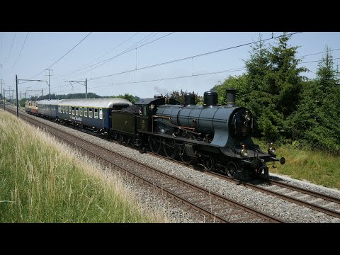 Die erste öffentliche Fahrt der A 3/5 705 - Dampfschnellzug nach Schaffhausen