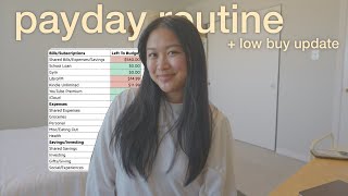 how i budget my 3rd paycheck in a month | 100% savings