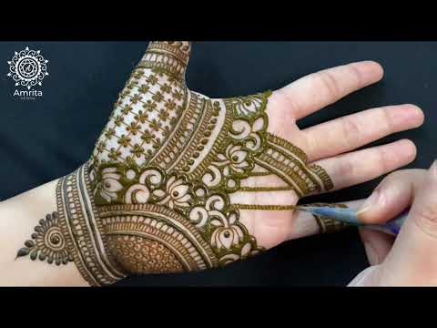 traditional rajasthani mehndi design bridal by amrita henna