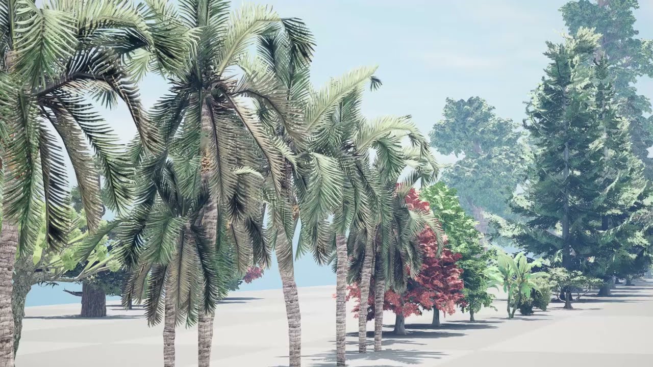 45 low poly trees collection pack 3D Model