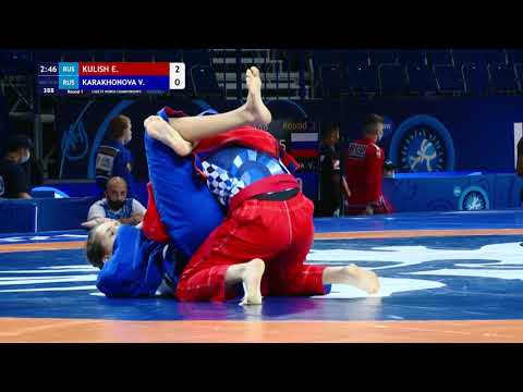 Round 1 Women's GP GI - 60 kg: E. KULISH (RUS) v. V. KARAKHONOVA (RUS)
