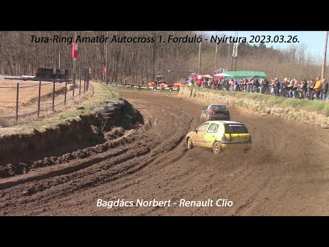 Bagdács Norbert - Renault Clio Amatőr Autocross 1. Forduló - Nyírtura 2023.03.26.