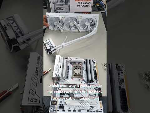AM5 how to install thermalright frozen warframe 360 aio on am4/am5 motherboard. white argb