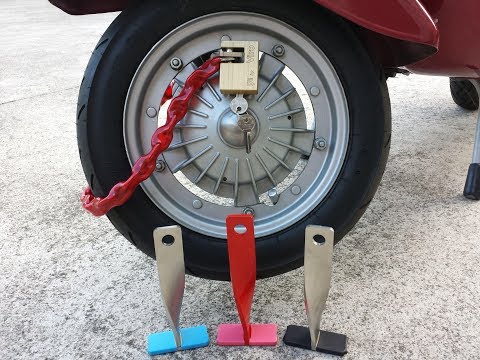 ANTIFURTO Blocca Ruota VESPA 50 SPECIAL R L N PK ET3 PRIMAVERA 125 PRODOTTO BREVETTATO